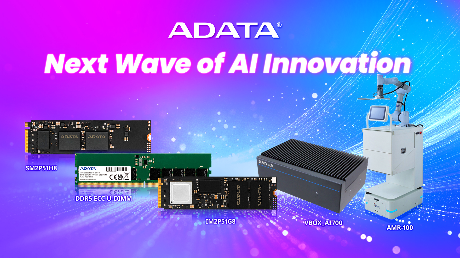 ADATA Ra Mắt Loạt Giải Pháp AI Đột Phá Tại COMPUTEX 2026