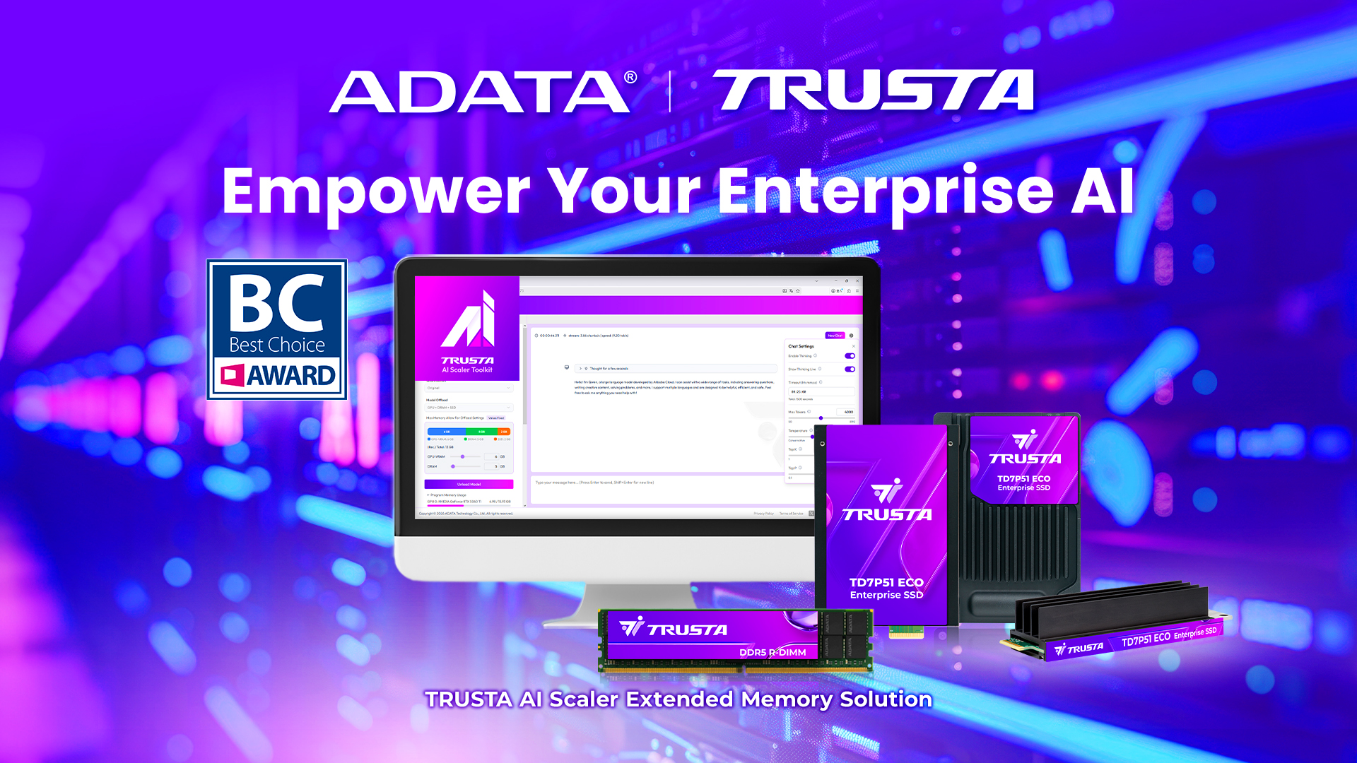 ADATA Ra Mắt Loạt Giải Pháp AI Đột Phá Tại COMPUTEX 2026