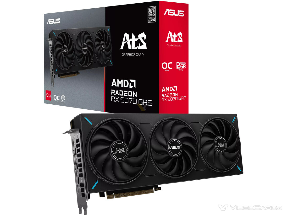 ASUS chính thức đưa card đồ họa ATS Radeon RX 9070 GRE ra thị trường quốc tế